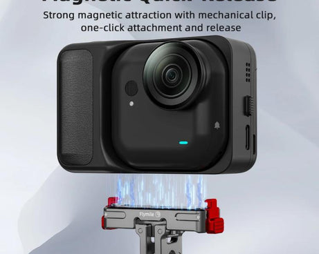 For Insta360 Go Ultra Flymile Magnetic Quick-Release Adapter Aluminum Alloy Mount Extension Accessory