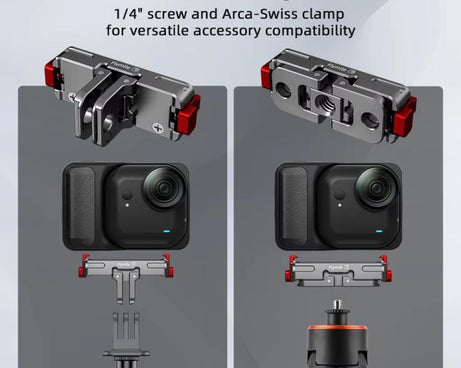 For Insta360 Go Ultra Flymile Magnetic Quick-Release Adapter Aluminum Alloy Mount Extension Accessory