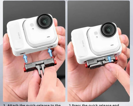 For Insta360 Go Ultra Flymile Magnetic Quick-Release Adapter Aluminum Alloy Mount Extension Accessory