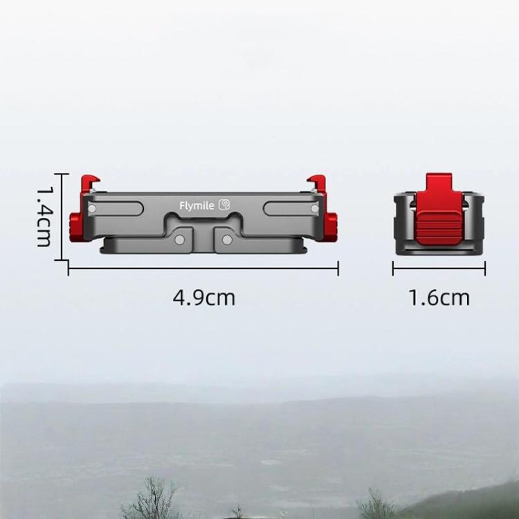 For Insta360 Go Ultra Flymile Magnetic Quick-Release Adapter Aluminum Alloy Mount Extension Accessory