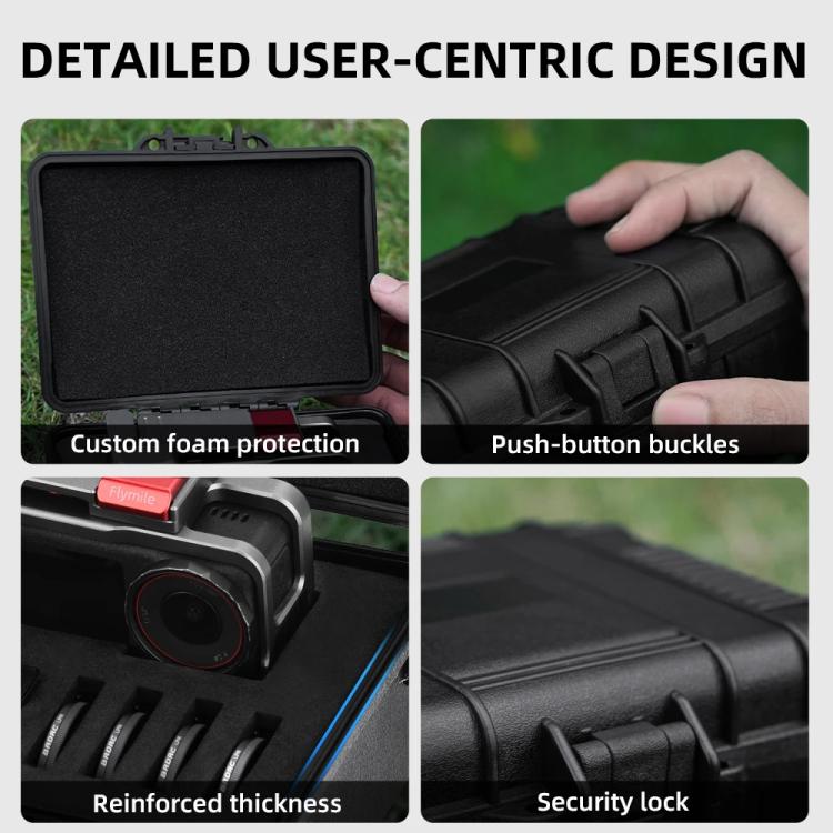 Flymile Carrying Case for DJI Action 5 Pro/4/3 Street Photography Kit Storage Organizer