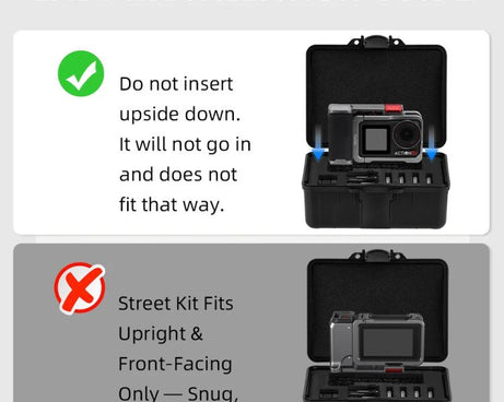 Flymile Carrying Case for DJI Action 5 Pro/4/3 Street Photography Kit Storage Organizer