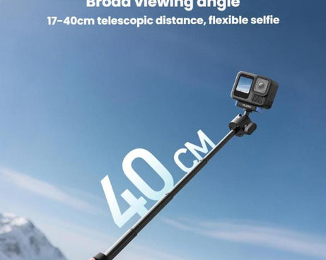 For GoPro HERO13 Black TELESIN S1-MNP-14-TGP 17-40cm Retractable Quick-Release Mini Selfie Stick Handheld Desktop Tripod