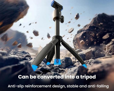 For GoPro HERO13 Black TELESIN S1-MNP-14-TGP 17-40cm Retractable Quick-Release Mini Selfie Stick Handheld Desktop Tripod