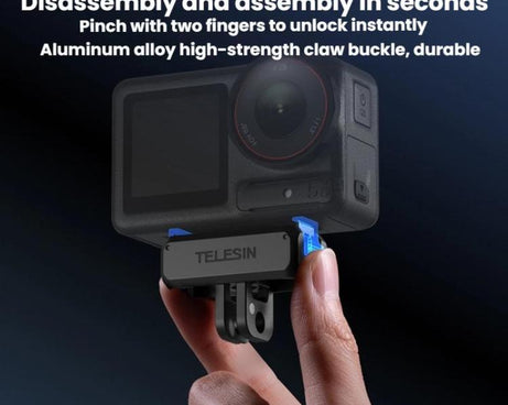 For DJI Osmo Action 3 / 4 / 5 Pro TELESIN Magnetic Adapter Mount