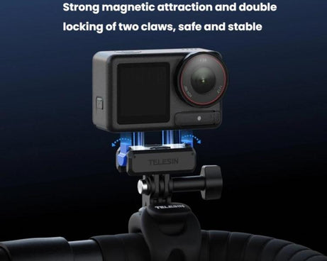 For DJI Osmo Action 3 / 4 / 5 Pro TELESIN Magnetic Adapter Mount