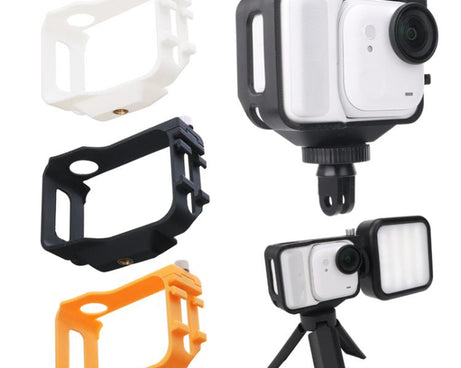 For Insta360 GO Ultra PC Expansion Cage with 1/4-inch Screw Hole & Cold Shoe Mount