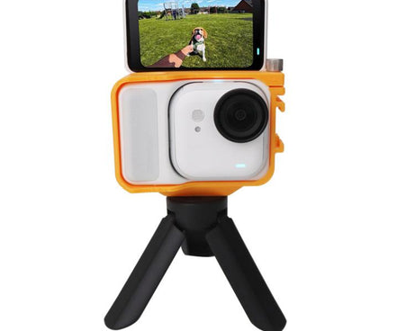 For Insta360 GO Ultra PC Expansion Cage with 1/4-inch Screw Hole & Cold Shoe Mount