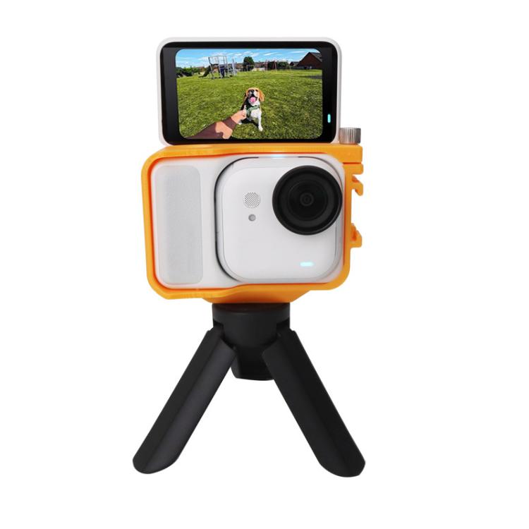 For Insta360 GO Ultra PC Expansion Cage with 1/4-inch Screw Hole & Cold Shoe Mount