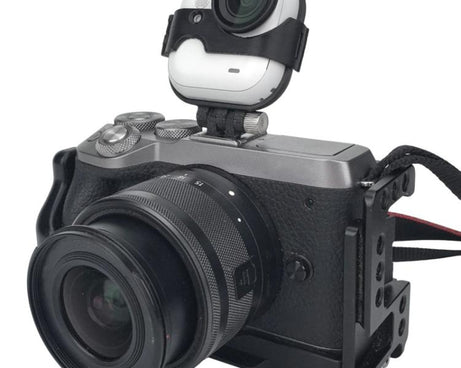 Hot Shoe Mount for Insta360 GO Ultra to DSLR/Mirrorless Cameras Dual Camera Adapter Bracket