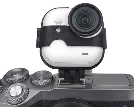 Hot Shoe Mount for Insta360 GO Ultra to DSLR/Mirrorless Cameras Dual Camera Adapter Bracket