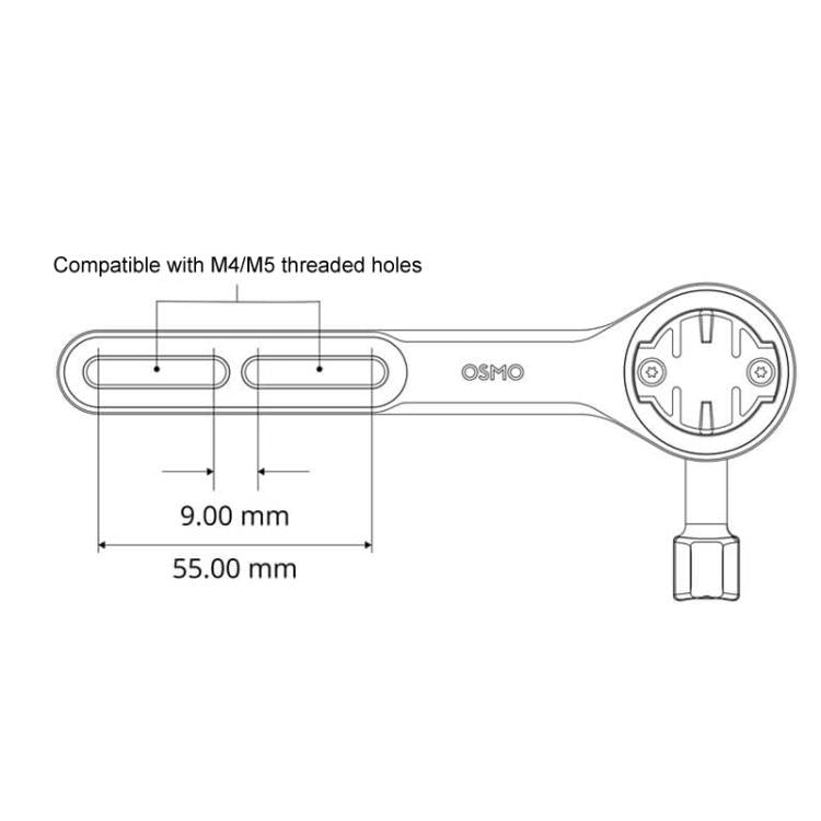 Multifunctional Bike Mount Kit Integrated Handlebars For DJI Osmo, For Integrated Handlebars