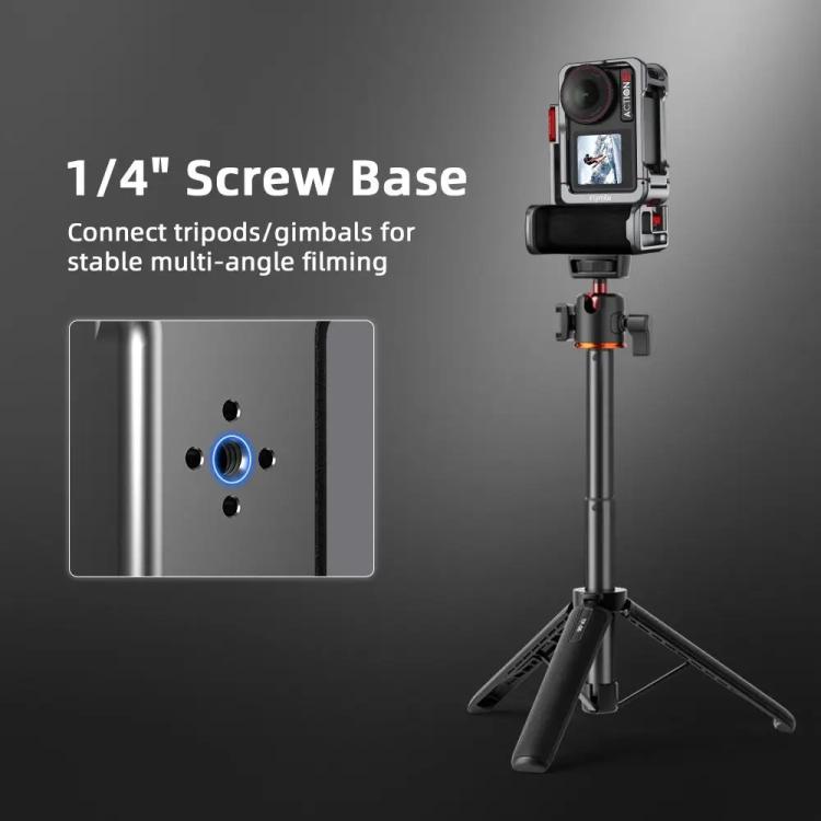 Flymile Street Shooting Handle Kit for DJI Osmo Action 5 Pro/4/3 Action Camera Aluminum Expansion Cage