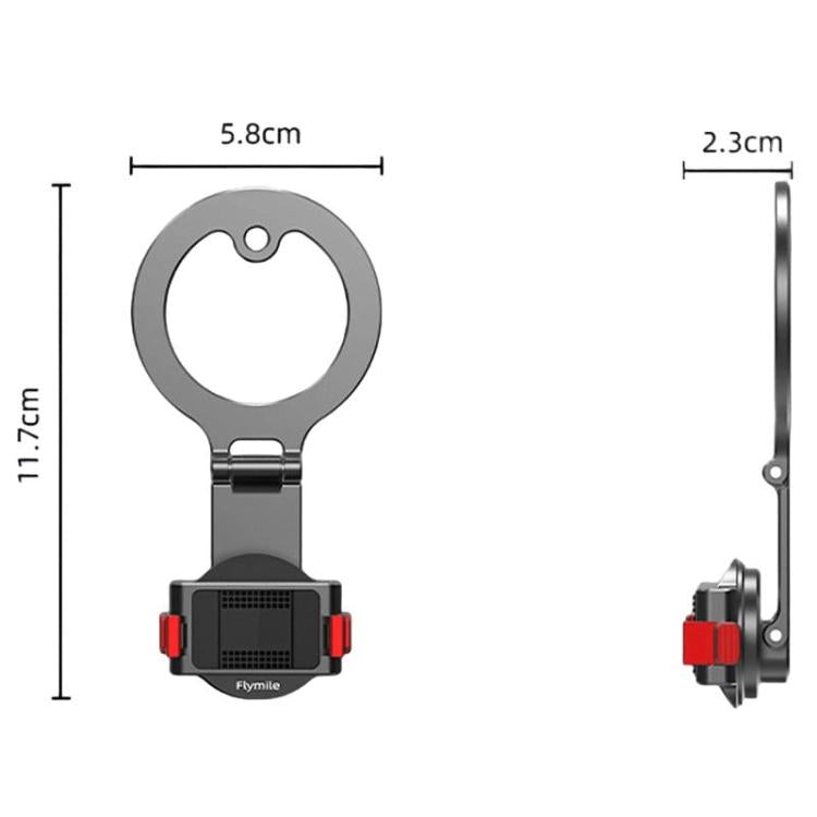 For DJI Osmo Action 3 / 4 / 5 Pro / Osmo 360 Flymile Quick-Release Magnetic Mount