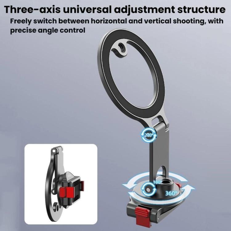 For DJI Osmo Action 3 / 4 / 5 Pro / Osmo 360 Flymile Quick-Release Magnetic Mount