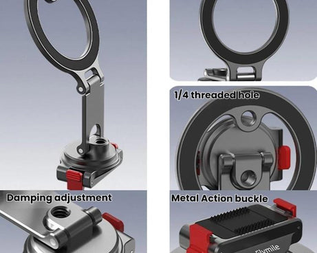 For DJI Osmo Action 3 / 4 / 5 Pro / Osmo 360 Flymile Quick-Release Magnetic Mount