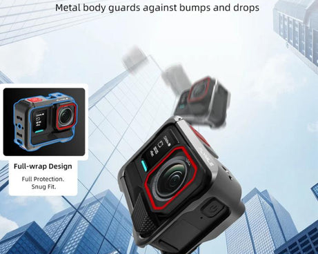 For Insta360 Ace Pro / Ace Pro 2 Flymile Rabbit Cage Metal Protective Frame Extension Action Camera Accessories