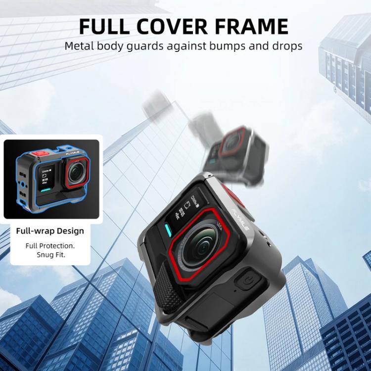 For Insta360 Ace Pro / Ace Pro 2 Flymile Rabbit Cage Metal Protective Frame Extension Action Camera Accessories