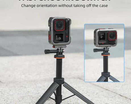 For Insta360 Ace Pro / Ace Pro 2 Flymile Rabbit Cage Metal Protective Frame Extension Action Camera Accessories