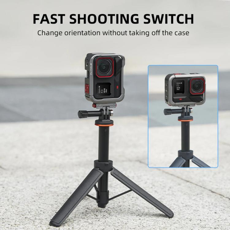 For Insta360 Ace Pro / Ace Pro 2 Flymile Rabbit Cage Metal Protective Frame Extension Action Camera Accessories