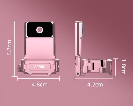 For DJI Osmo Pocket 3 BRDRC Magnetic Mount Expandable Back Clip Adapter