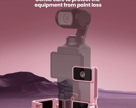 For DJI Osmo Pocket 3 BRDRC Magnetic Mount Expandable Back Clip Adapter