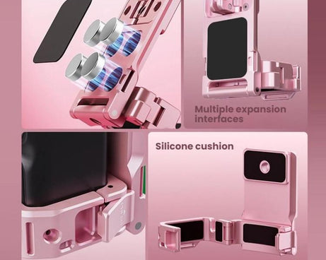 For DJI Osmo Pocket 3 BRDRC Magnetic Mount Expandable Back Clip Adapter