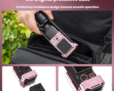 For DJI Osmo Pocket 3 BRDRC Magnetic Mount Expandable Back Clip Adapter