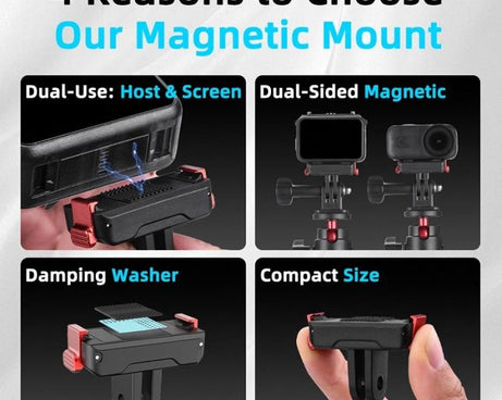 For DJI Osmo Nano Magnetic Quick-Release Base Two-Jaw Bracket, For DJI Osmo Nano