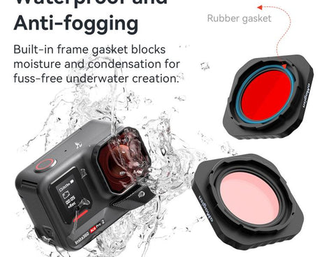 For Insta360 Ace Pro 2 aMagisn Dive Filter Underwater Waterproof Camera Lens Protector