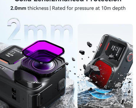 For Insta360 Ace Pro 2 aMagisn Dive Filter Underwater Waterproof Camera Lens Protector