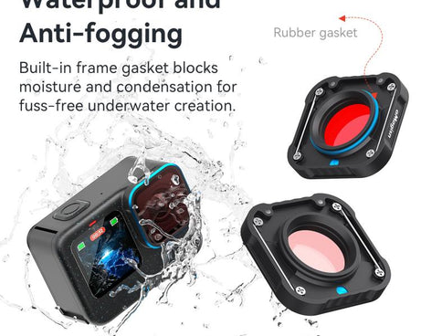 aMagisn Dive Filter for GoPro HERO13 Black /12 Black /11 Black /11 Black mini /10 Black /9 Black
