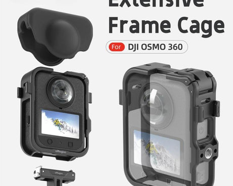 For DJI Osmo 360 aMagisn Expansion Cage Plastic Frame with Lens Cap