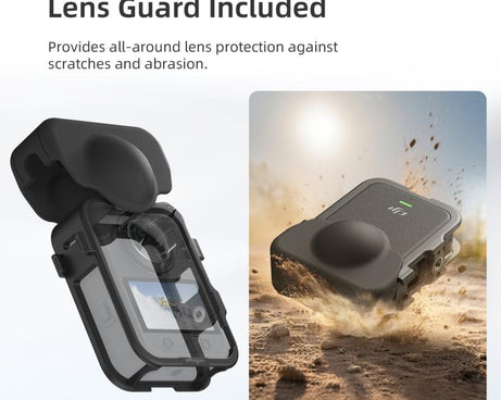 For DJI Osmo 360 aMagisn Expansion Cage Plastic Frame with Lens Cap