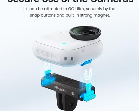 For Insta360 Go Ultra Camera aMagisn Quick Release Magnetic Base Plastic Mount Adapter