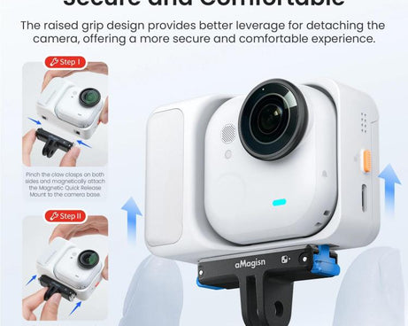 For Insta360 Go Ultra Camera aMagisn Quick Release Magnetic Base Plastic Mount Adapter