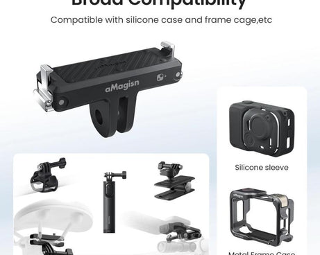 For Insta360 Go Ultra Camera aMagisn Quick Release Magnetic Base Plastic Mount Adapter