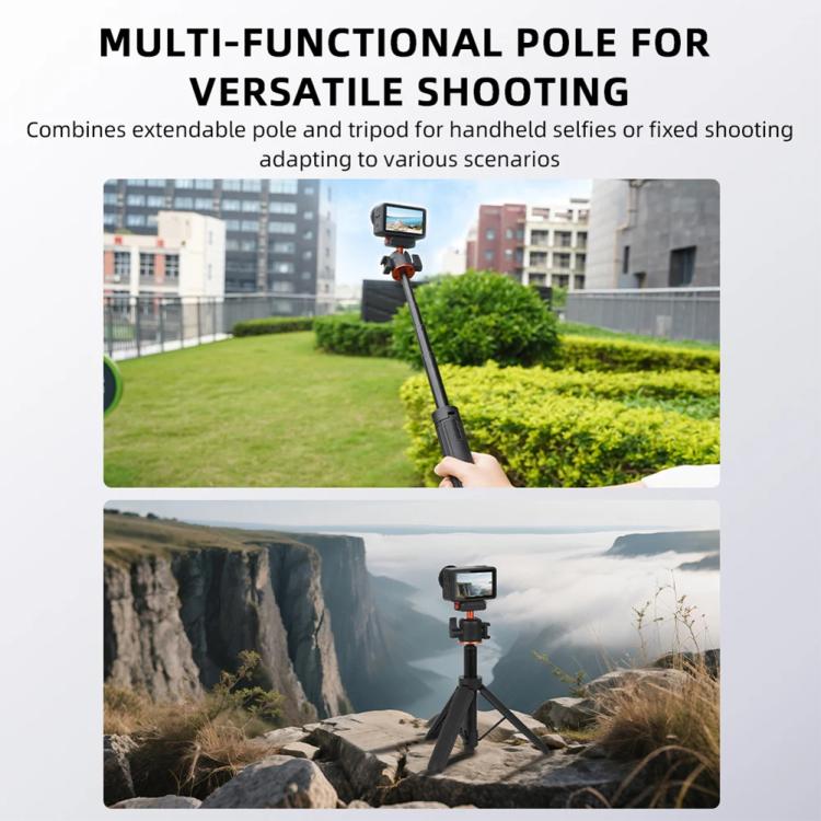 Flymile AC5012_5 Extended Selfie Stick Holder Magnetic Quick Release Tripod