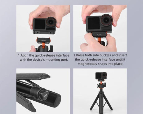 Flymile AC5012_5 Extended Selfie Stick Holder Magnetic Quick Release Tripod