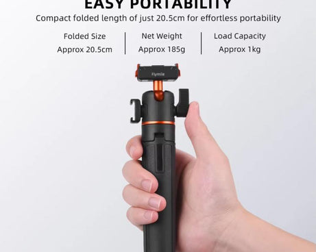 Flymile AC5012_5 Extended Selfie Stick Holder Magnetic Quick Release Tripod