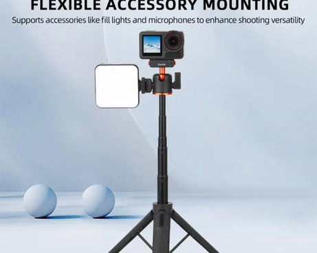 Flymile AC5012_5 Extended Selfie Stick Holder Magnetic Quick Release Tripod