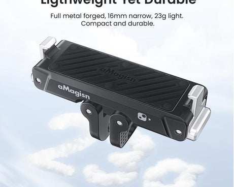 For Insta360 Go Ultra Camera AMagisn Metal Quick Release Magnetic Adapter With 1/4-Inch Threaded Hol