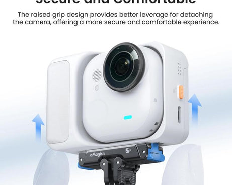 For Insta360 Go Ultra Camera aMagisn Metal Quick Release Magnetic Adapter With 1/4-inch Threaded Hol