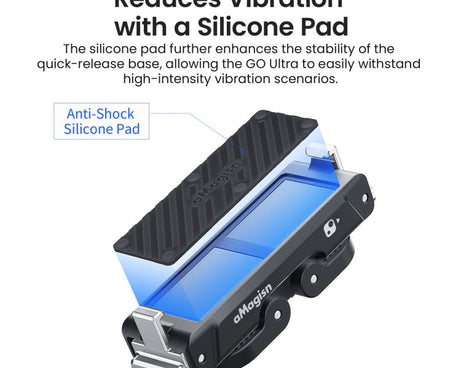 For Insta360 Go Ultra Camera aMagisn Metal Quick Release Magnetic Adapter With 1/4-inch Threaded Hol