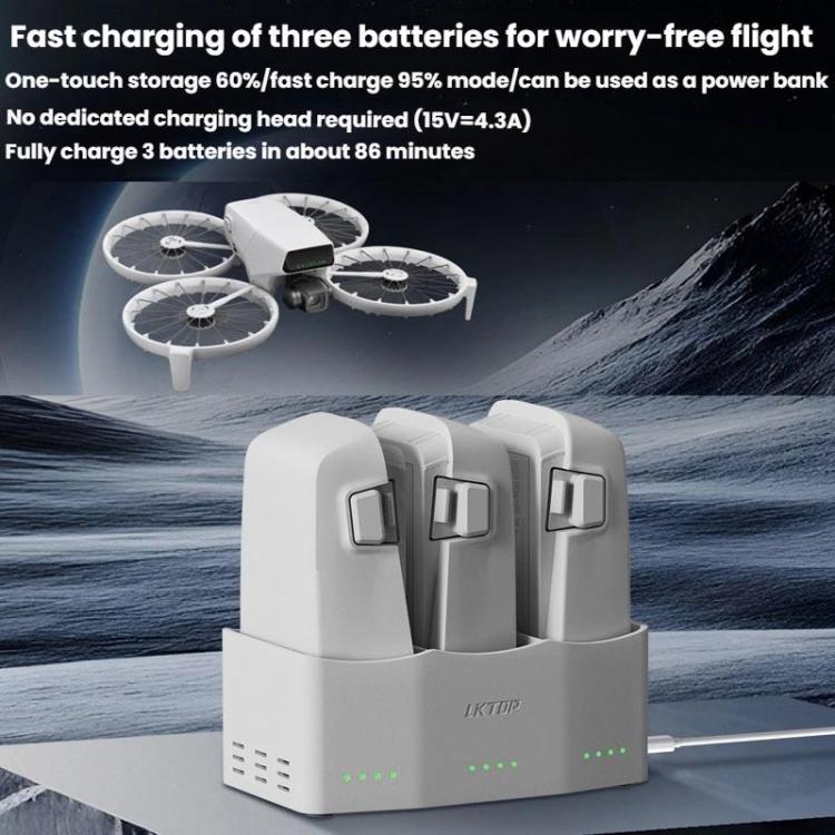 LKTOP FC326 65W 3-Channel Battery Charge Manager