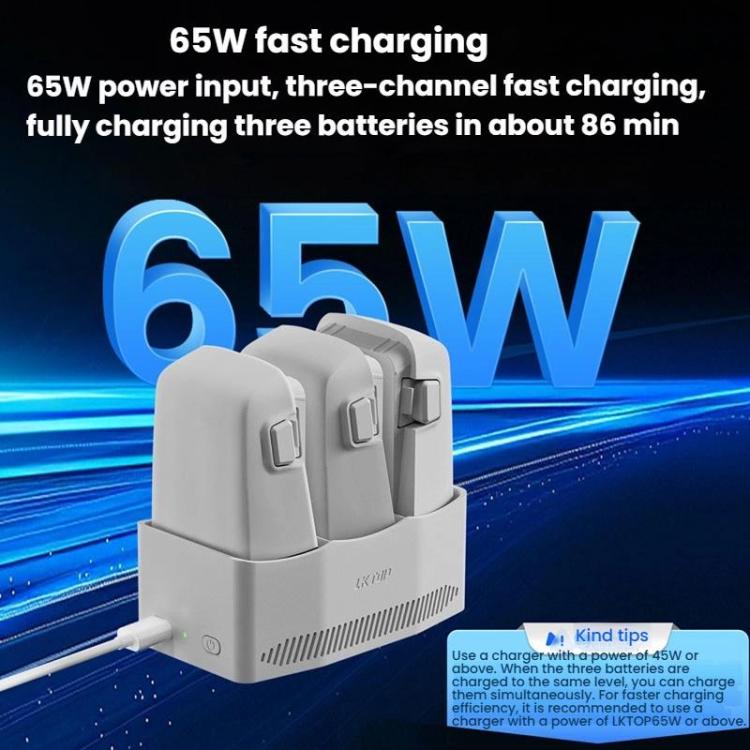 LKTOP FC326 65W 3-Channel Battery Charge Manager
