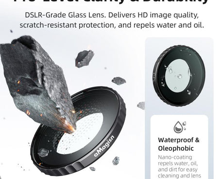 For Insta360 GO Ultra aMagisn Waterproof Filter Aluminum Alloy Frame Anti-fog Lens, UV, CPL, ND8/16/32/64, ND8/16/32+CPL