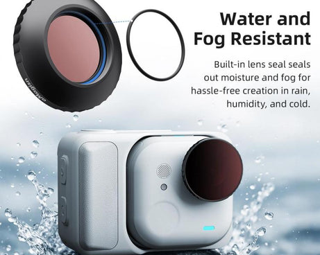 For Insta360 GO Ultra aMagisn Waterproof Filter Aluminum Alloy Frame Anti-fog Lens, UV, CPL, ND8/16/32/64, ND8/16/32+CPL