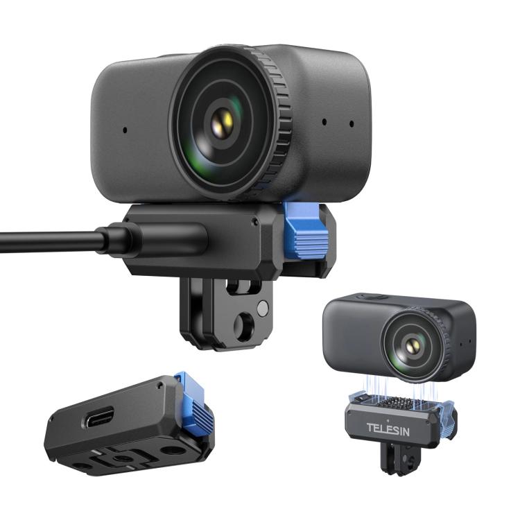 For DJI Osmo Nano TELESIN Magnetic Quick-Release Charging Base Rechargeable Adapter Mount