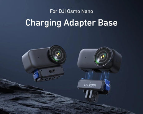 For DJI Osmo Nano TELESIN Magnetic Quick-Release Charging Base Rechargeable Adapter Mount